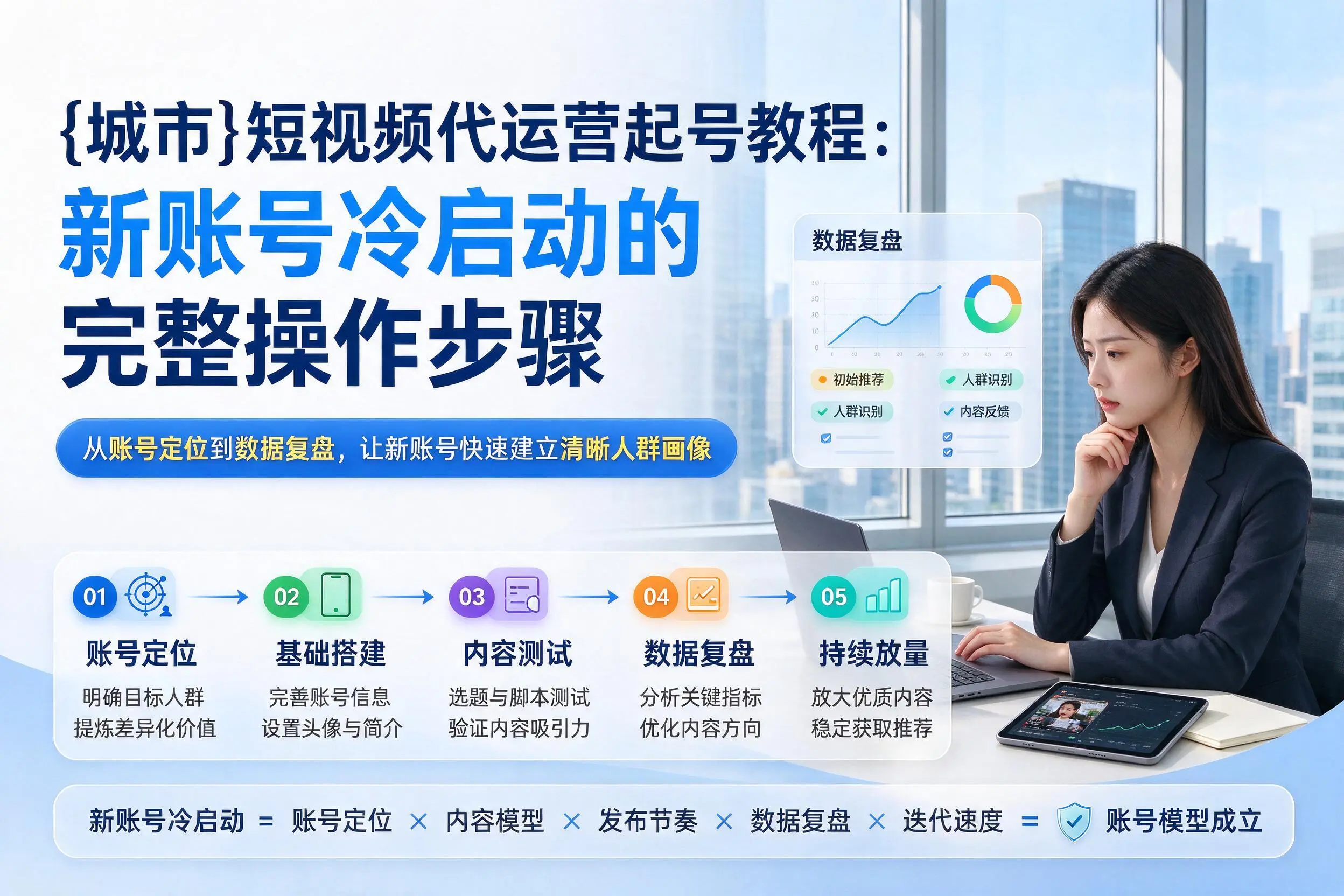 白沙短视频代运营起号教程：新账号冷启动的完整操作步骤