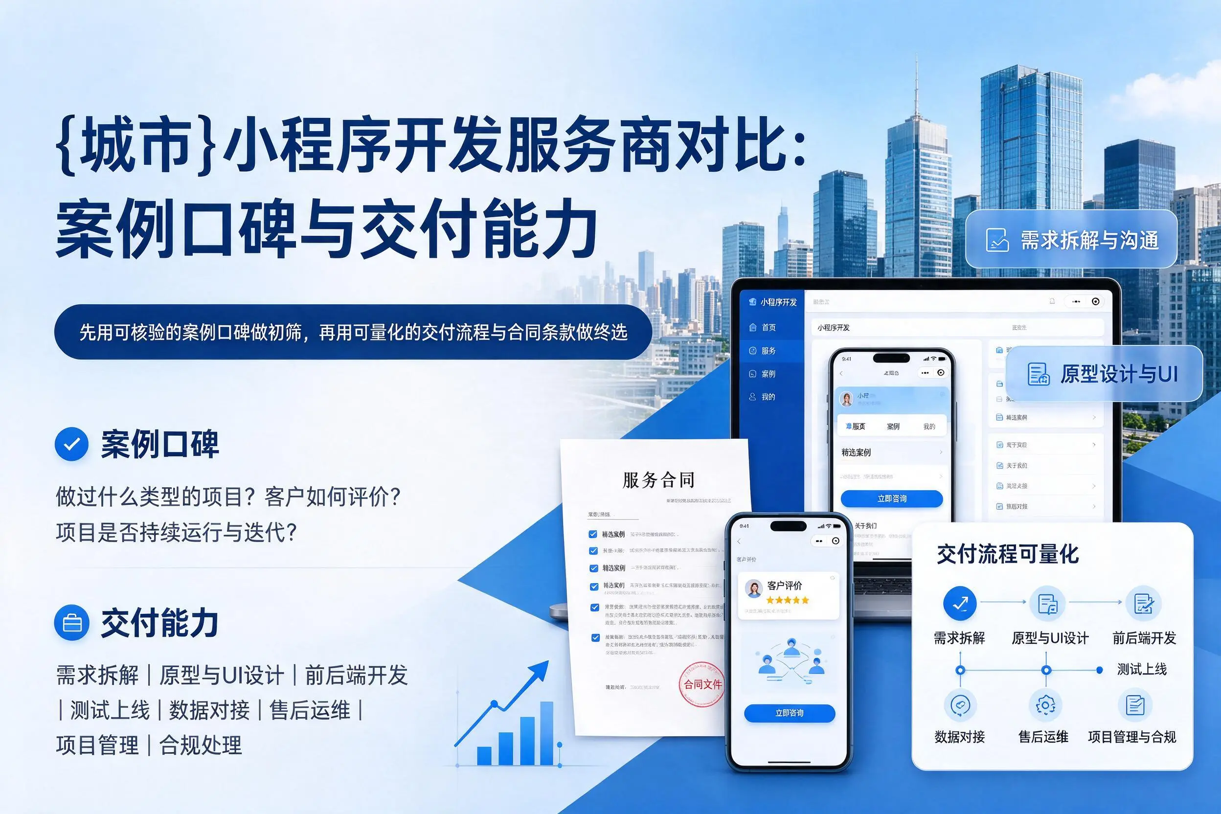 白沙小程序开发服务商对比：案例口碑与交付能力