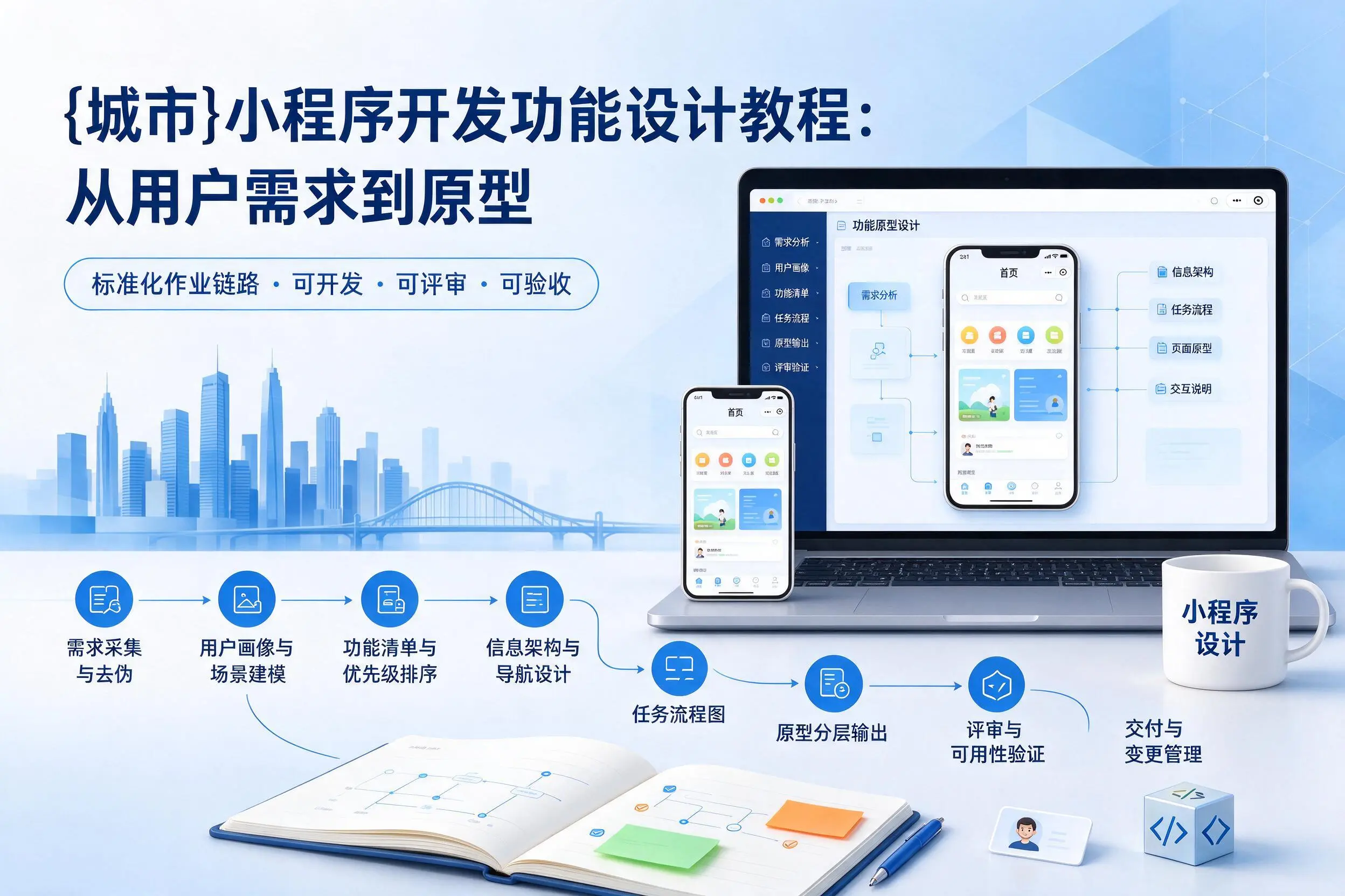 白沙小程序开发功能设计教程：从用户需求到原型