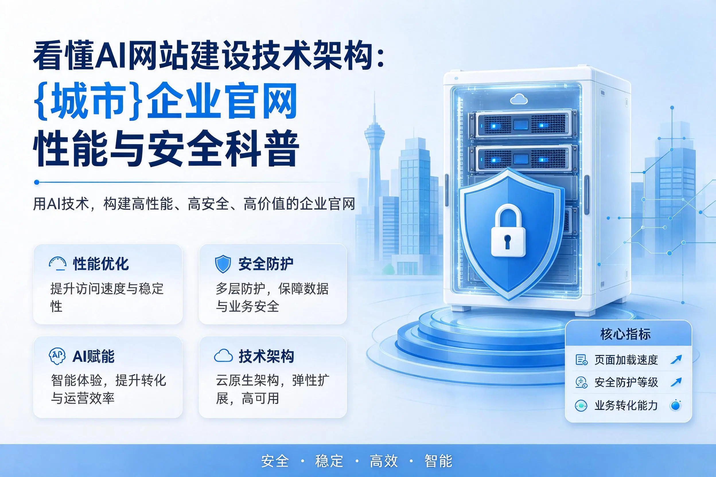 看懂AI网站建设技术架构：白沙企业官网性能与安全科普