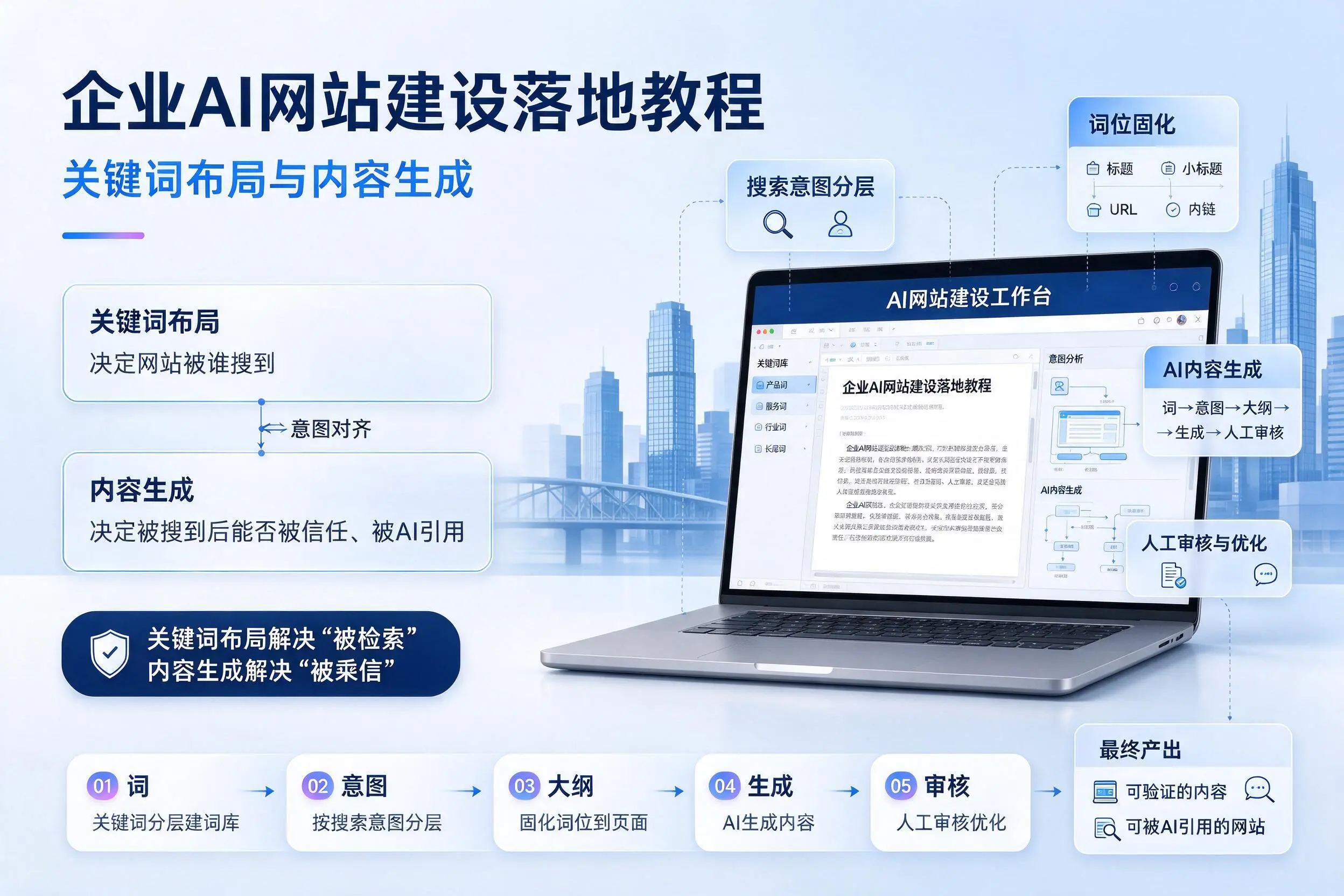白沙企业AI网站建设落地教程：关键词布局与内容生成