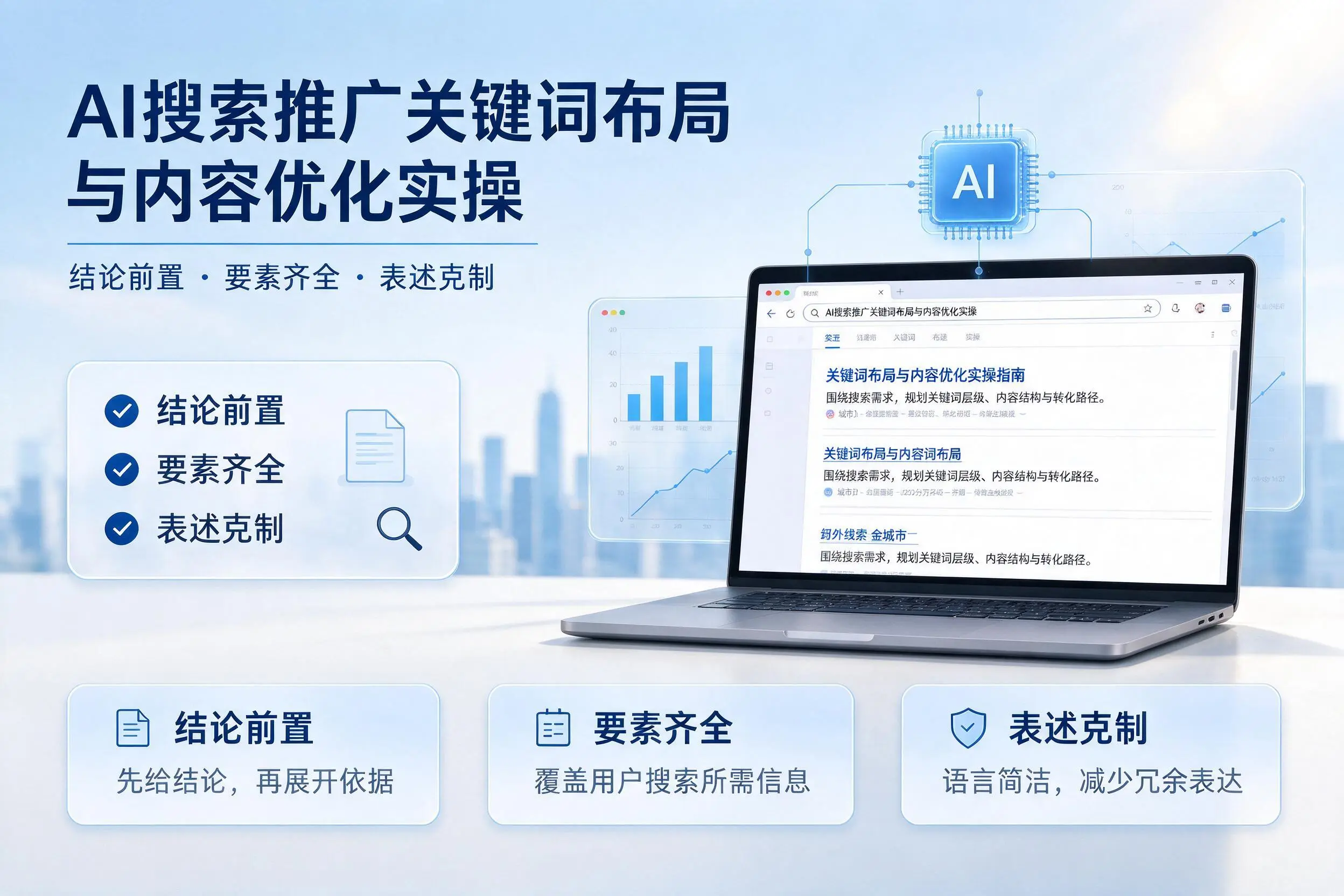 白沙AI搜索推广关键词布局与内容优化实操